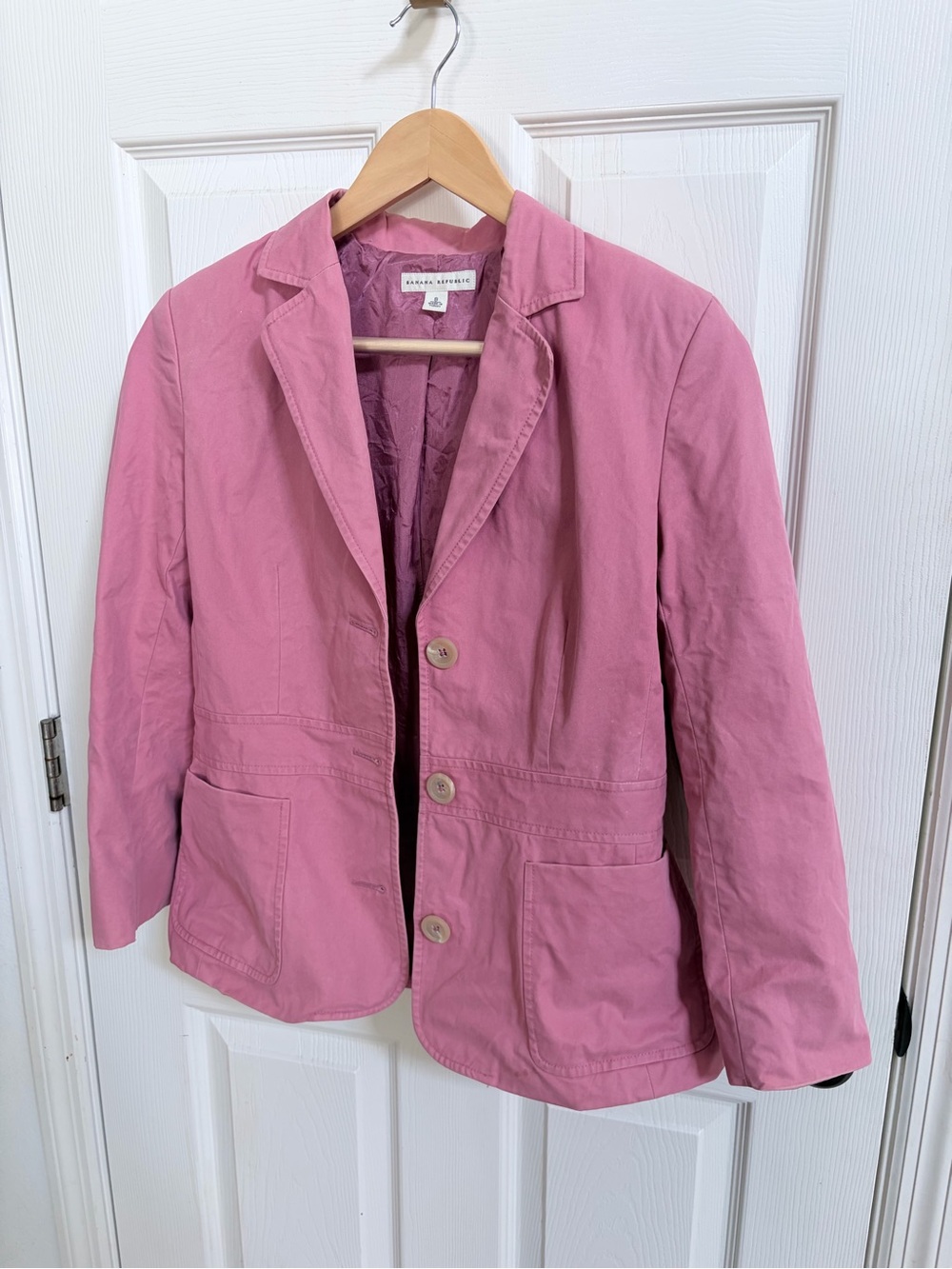 Vintage 2003 Banana Republic Dusty Pink Casual Blazer, Barbie, Pinkcore